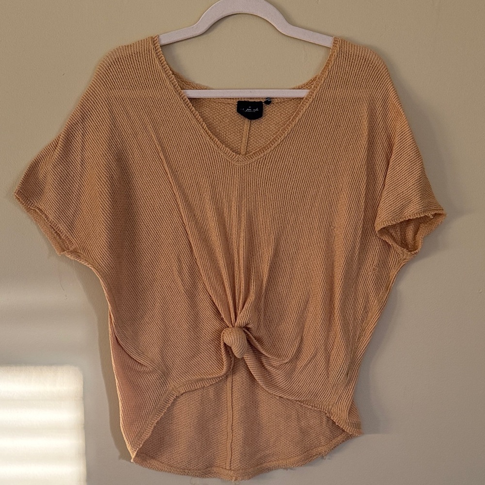 Urban Outfitters Yellow Knotted Tee